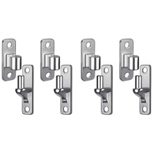 8X Bisagras de Pared para Portones de Granjas, Piezas de Cerca de Eslabones de Cadena Sin Soldadura de una Pieza para Exteriores con Pasador de
