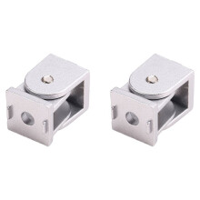 2X 2020 Series Aluminum Extrusion Profile Die-Cast Zinc Alloy Flexible Pivot Joint Connector for Aluminum Profile