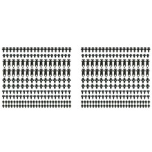 380 Pcs Car Push Pin Rivet Trim Clips Kit Auto Fastener Plastic Fastener Rivet