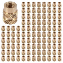 600Pcs M3 Thread Knurled Brass Threaded Heat Set Heat Resistant Insert Embedment Nut for 3D Printer