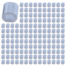 2000 Stuks 1 mm Staaldraad Aluminium Adereindhulzen Mouwen Zilverkleurig