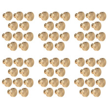 60 Pack 1.2 Inch Brushed Gold Cabinet Knobs Knurled Kitchen Cabinet Knobs Gold Drawer Knobs Round Dresser Knobs