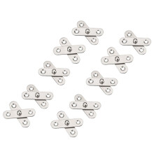 100PCS Shed Door Hinges Kitchen Cabinet Hidden 360 Degree Rotation Pivot Stainless Steel Rotating Rotatable 57x16 mm