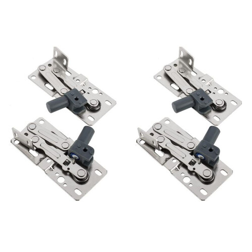 4 Pack Tip-Out Tray Hinges for Sink-Front Drawer, Sink Front Tip-Out Trays Hinges False Front Cabinet Clips