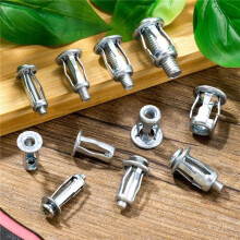 160 Pièces M 4 M5 M6 M8 Écrous à Pétales, Écrou à Vis D'Expansion, pour Mur Creux Fer Plastique PolywoodPressboard Panneau Dur Argent