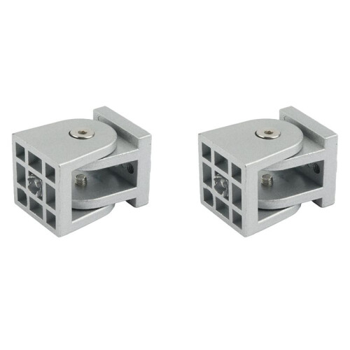 2X 4040 Conector de Ángulo Recto con Bisagra Flexible para Perfil de Aluminio