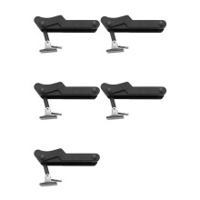 5X Flexible Türzugriegelschloss 3,8 Zoll Ersatzgummi Schwarz Over-Center C7-10
