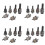 24Pcs Hand Rivet Nut  Nuts Simple Installation Manual Riveter Rivnut Tool Accessory for Nuts M3 M4 M5 M6 M8 M10 1