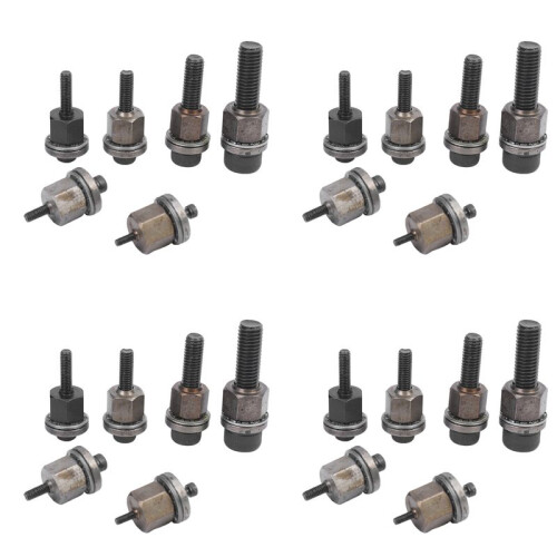 24Pcs Hand Rivet Nut  Nuts Simple Installation Manual Riveter Rivnut Tool Accessory for Nuts M3 M4 M5 M6 M8 M10