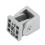 2X 4040 Conector de Ángulo Recto con Bisagra Flexible para Perfil de Aluminio 2