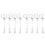 8 Pack 6ft Ceiling Sign Hanger Wire Kit, 2m Adjustable Suspension Hanging Cable Wire with Hook Wall Mount Cable 1