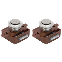 2 Pc Car Push Lock RV Caravan Boat Motor Home Cabinet Drawer  Button Locks for Furniture Hardware Accessories