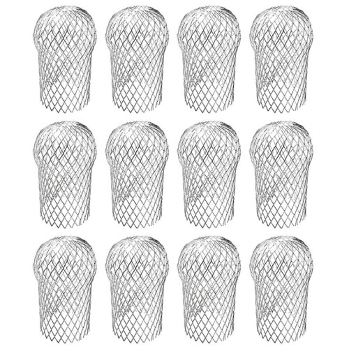 12 Pcs Gutter Downspout Guards 3.5 Inch Aluminum Leaf Filter Strainer Expandable Gutter Downspout Protector
