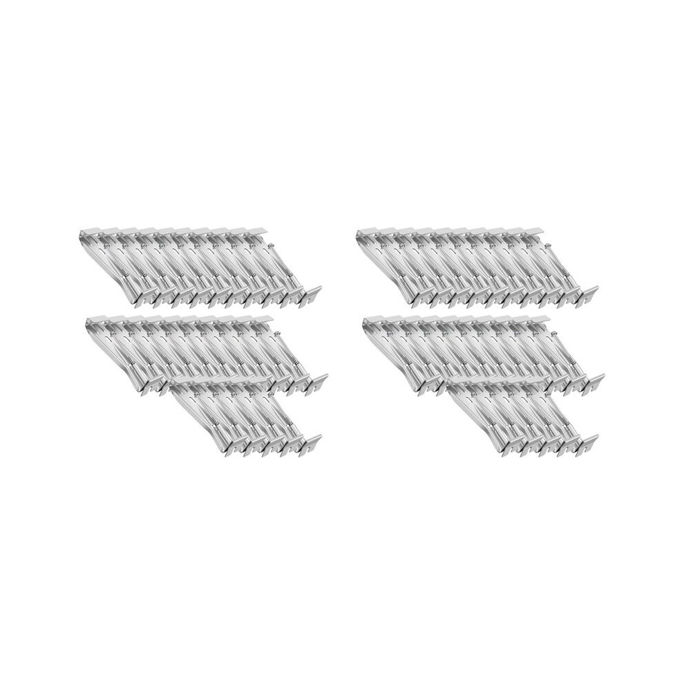 5Inch 50 Pack Gutter Hangers, With Pre-Inserted Screw, Aluminum Gutter Brackets For Repairing Sagging Rain Gutters 4711123702202