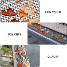 Strainer 4 Set Gutter Guard Mesh Protector Screen Roll Anti- Falling Leaf Guard Leaf Protection Cover to Gutter Drain