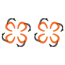 8 Pack First Responder Door Stops,Door Jam for Law Enforcement,Emergency Medical Services,Door Stoppers Wedge Orange
