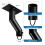 2X Rain Chain Gutter Adapter Black Installation Suit for Gutter Downspout Outlet 8