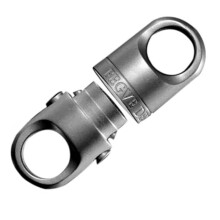 2X Titaniumlegering Magnetsug Bilnyckelring Nyckelring Män Kan Rotera 360 Snabbkopplingsnyckelring Push Pull Spänne
