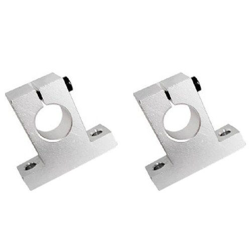 20 Pcs Linear Motion Rail Clamping Rod Rail Guide Support Shaft Bracket Coupling Mount SK25 25mm 2