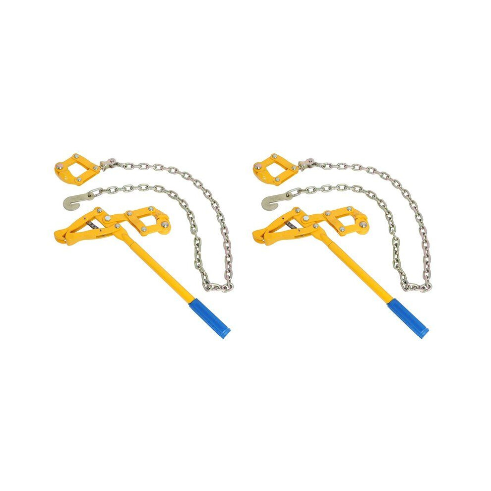 2X Chain Strainer Fence Repair Compact Tool,Barbed Wire Tightener 47.25Inch Chain Capacity 2200Lbs Barbed Wire Stretcher 4713291144419