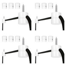 12 Pacotes de Ganchos de Teto para Luzes Suspensas no Teto, Gancho de Luz Pendente para Lâmpada de Teto, Ganchos de Teto, Lâmpada DIY Branca