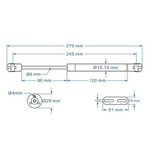 2X Kitchen Cabinet Door Stay Soft Close Hinge Hydraulic Gas Lift Strut Support Pressure 100N