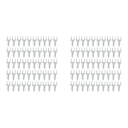 100PCS Seamless Nails Double-Headed Screw Solid Wood Baseboard Seamless Nails Foot  Special Nails