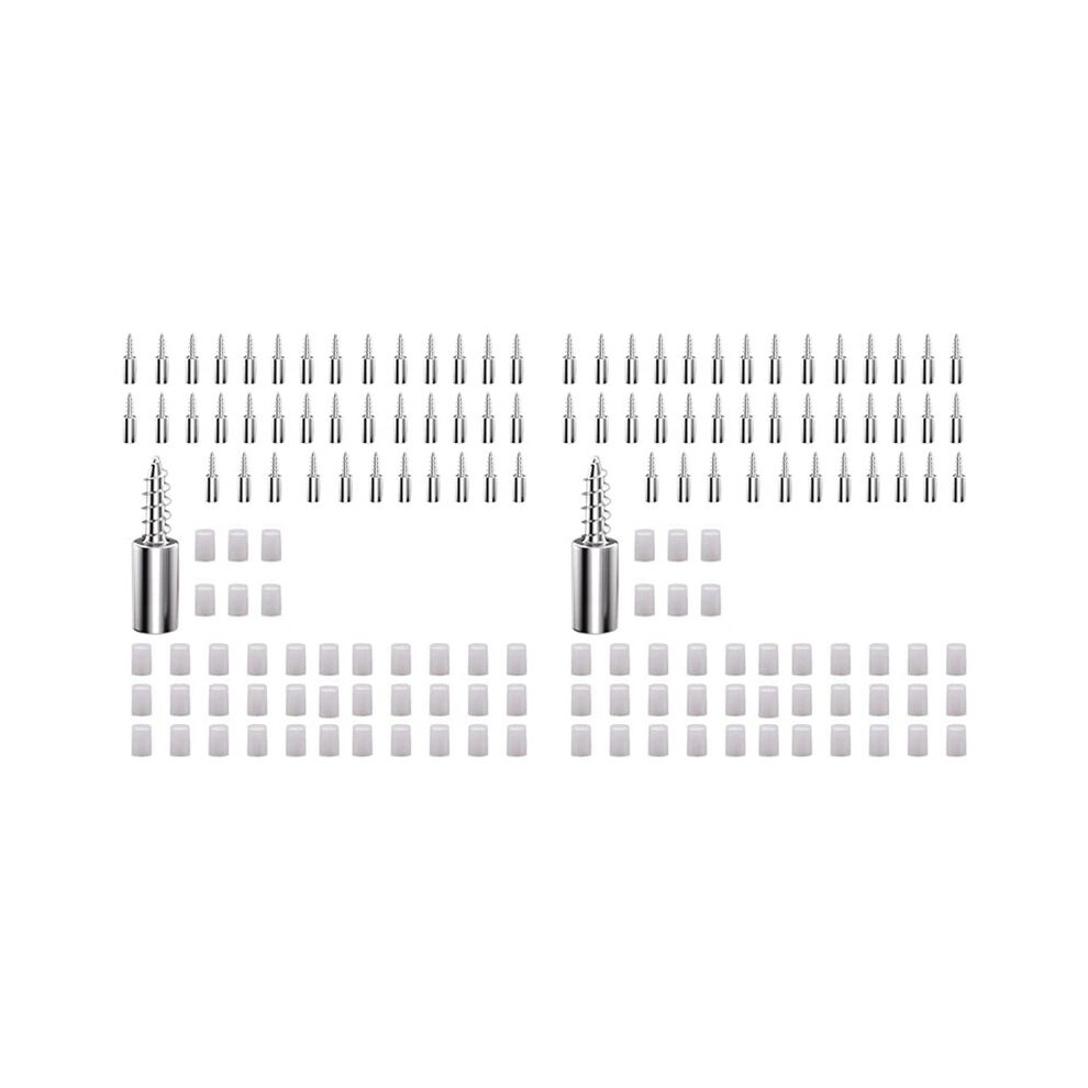 80 Pcs Shelf Bracket Screws Pegs With Non-Slip Sleeve, Non-Punching Clapboard Holder For Furniture & Bookcase Shelf 6031002569756