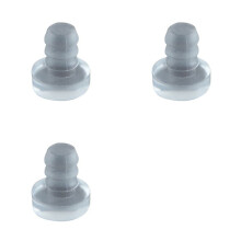 600PCS Glass Tabletop Shock Recessed Rubber Cabinet Door Anti-Shock Pellets for Patio Countertops, Fits 3/16Inch Hole