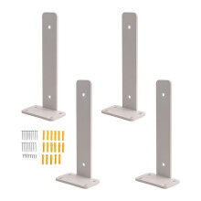 Confezione da 4 Staffe per Mensole Galleggianti da 8 Pollici, Staffe per Mensole Industriali Resistenti, Staffe A L, Staffe per Mensole In Metallo