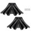 2PCS Gutter Downspout Diverter, Gutter Downspout Extensions for Rainwater Dispersal, Rain Gutter Disperser Black 1