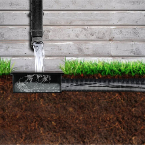 4X Catch Basin Downspout Flexible Extension Storm Drain Catch Basin Drainage System Drain Adapter 2