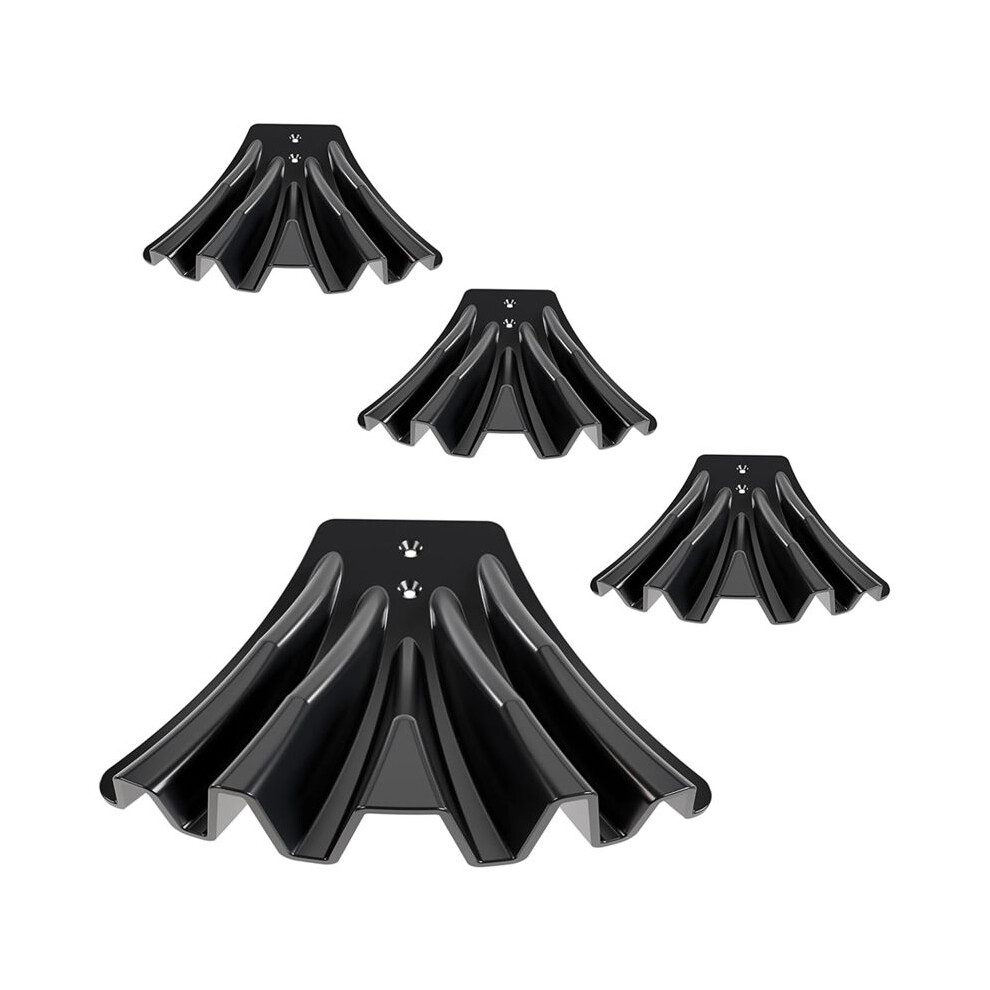 4PCS Gutter Downspout Diverter,Gutter Downspout Extensions for Rainwater Dispersal,Rain Gutter Disperser Black