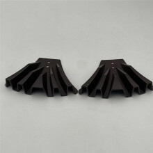 4PCS Gutter Downspout Diverter,Gutter Downspout Extensions for Rainwater Dispersal,Rain Gutter Disperser Brown