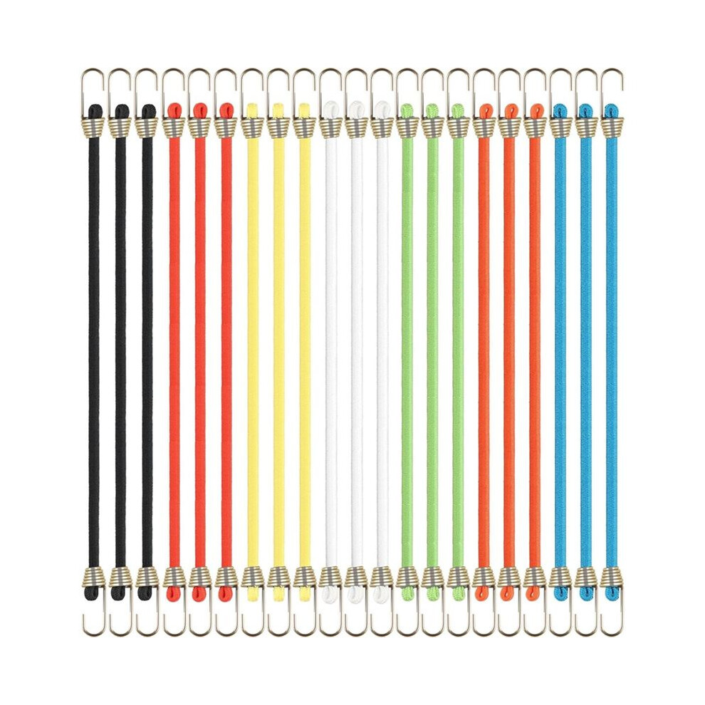21 Pcs Bungee Cords With Hooks,10In Adjustable Short Bungee Cords Heavy Duty, Stretchy Straps For Luggage Tent Tarp 4714067285596