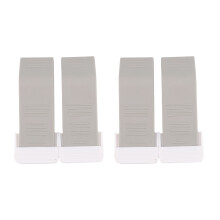 TüRstopper 4Er Pack Set Premium Heavy Duty TüRstopper Gummikeil mit Dekorativem Aufbewahrungshalter - Perfekter TüRstopper(Grau)