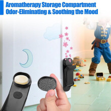No-Drill for Bottom of Door, Kickdown Rubber Foot Door Holder to Keep Door Open, with Wall and Floor Protector