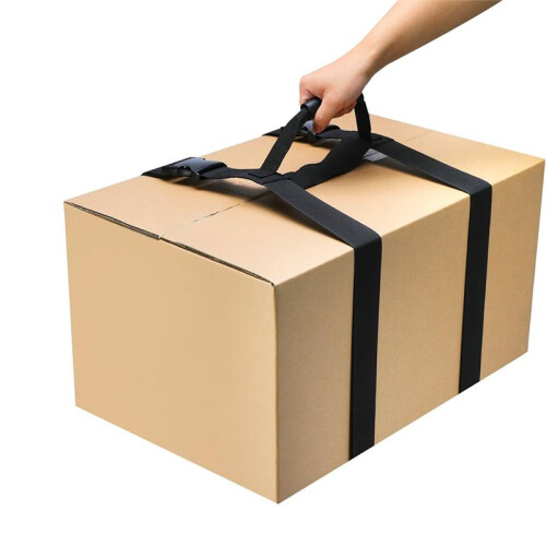 Carrying Strap with Handle, Handheld Belt for Safely Moving and Lifting Heavy Boxes, Adjustable Belt 1