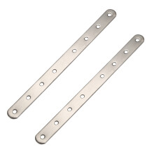 2X Metal 8 Holes Flat Straight Design Corner Brace Angle Bracket 250mm