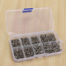 1600Pcs Stainless Steel Self Tapping Screw Assortment Kit Lock Nut Wood Thread Nail Screw Sets M2