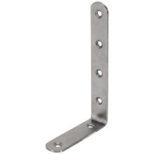 2X 125x75mm L Shape Stainless Steel Shelf Corner Brace Angle Bracket