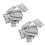 Rectangle Folding Closet Cabinet Door Hinge Hardware 1.5 inch 20 Pcs 1