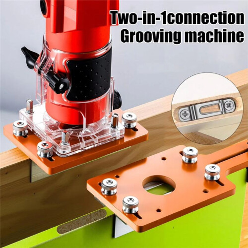 Woodworking Round Corner Radius Template Ergonomic Router Guide for Woodworking AdjustableBoard Arc SlottingTool Guide B 1