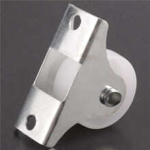 12 Pcs White Plastic 25mm Diameter Furniture Replacement Caster Wheel
