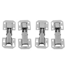 4Pcs Soft Close Kitchen Cupboard Cabinet Wardrobe 90degree Door Hinges & Screws