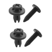 100pcs 6mm en plastique Push Type Rivet pare-chocs goupille Clips