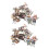 100pcs Bronze Tone Spring Metal Car Door Panel Spire Screw U-Type Clips 1