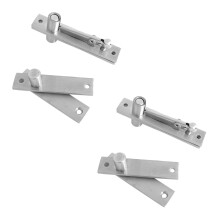 2X Stainless Steel Pivot Door Hinge Pivot Hinge for Wood Doors 360 Degree Shaft Murphy Door Pivot Hinge System
