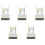 100pcs Bronze Tone Spring Metal Car Door Panel Spire Screw U-Type Clips 2