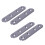 Flat Stainless Steel Repair Mending Fixing Plate Brackets Support 4pcs 1
